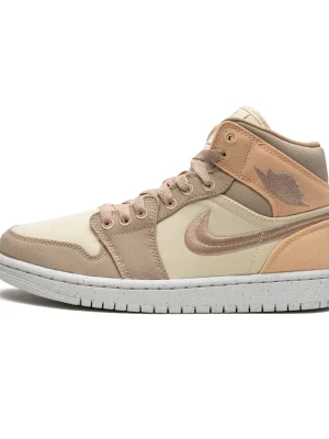 Air Jordan 1 Mid SE Canvas Khaki Women's