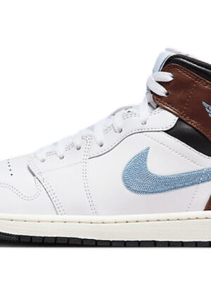 Air Jordan 1 Retro Mid SE Brown Blue Grey