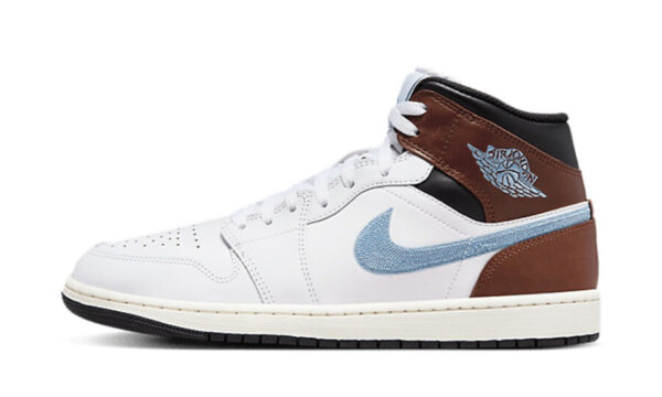 Air Jordan 1 Retro Mid SE Brown Blue Grey