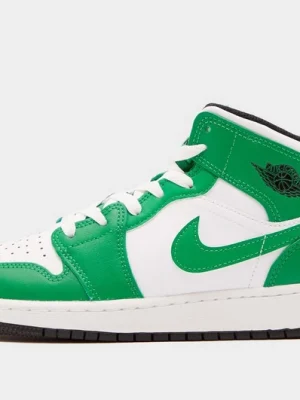 Air Jordan 1 Mid Lucky Green Aquatone