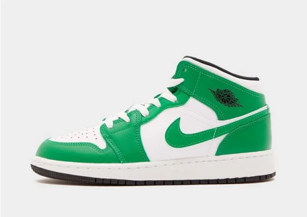 Air Jordan 1 Mid Lucky Green Aquatone