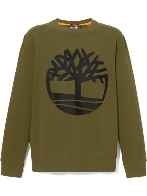 Sudadera Timberland Core Logo Crew verde oliva negro