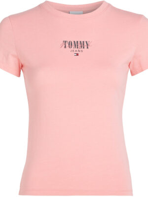 Tommy Hilfiger Tee Shirt Femme Slim Essential Logo 8397 Rose
