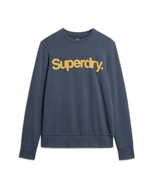 Superdry Sudadera clásica con logotipo Core azul marino